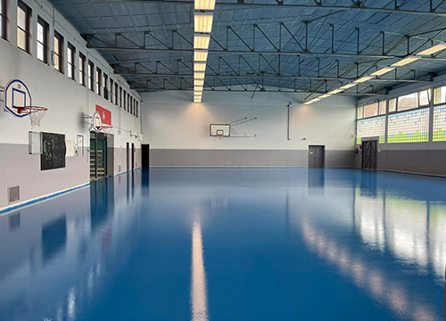 Revêtement de sol en résine pour salle de sport à Valenciennes